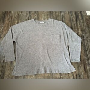 Zenana Soft Ribbed Knit Gray
Sweater - Size XL